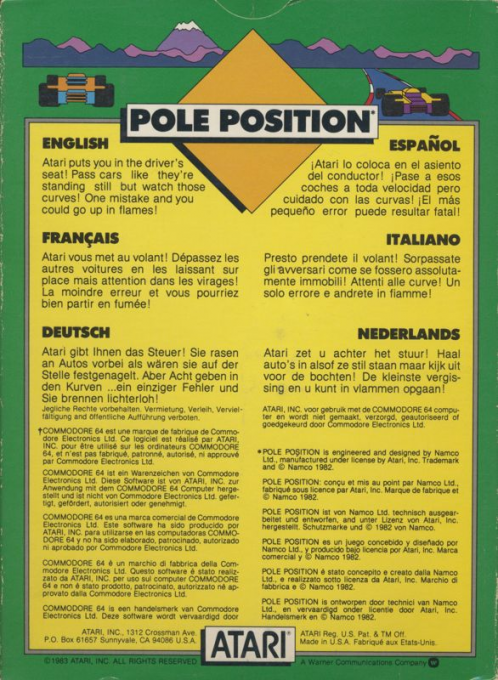 Pole Position — box-2D-back (EU)