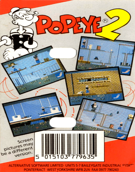 Popeye 2 — box-2D-back (EU)