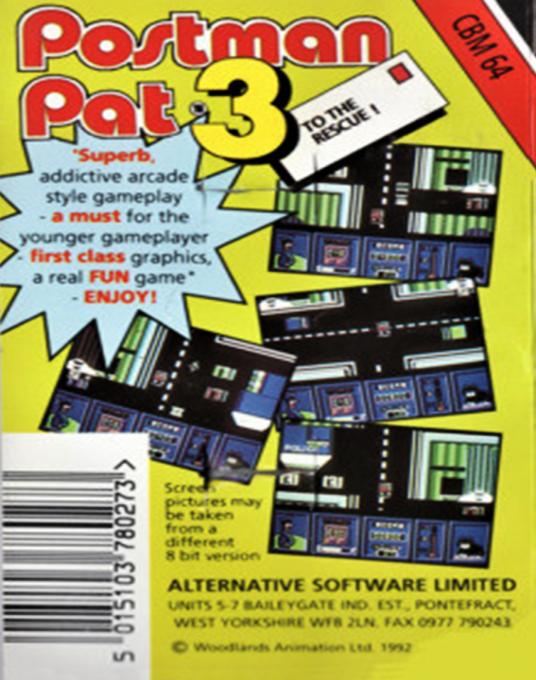 Postman Pat 3 - To the Rescue — box-2D-back (EU)