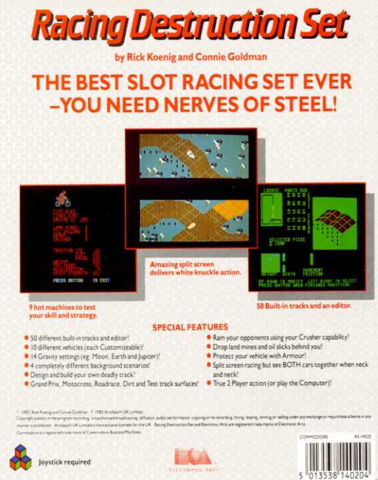 Racing Destruction Set — box-2D-back (EU)