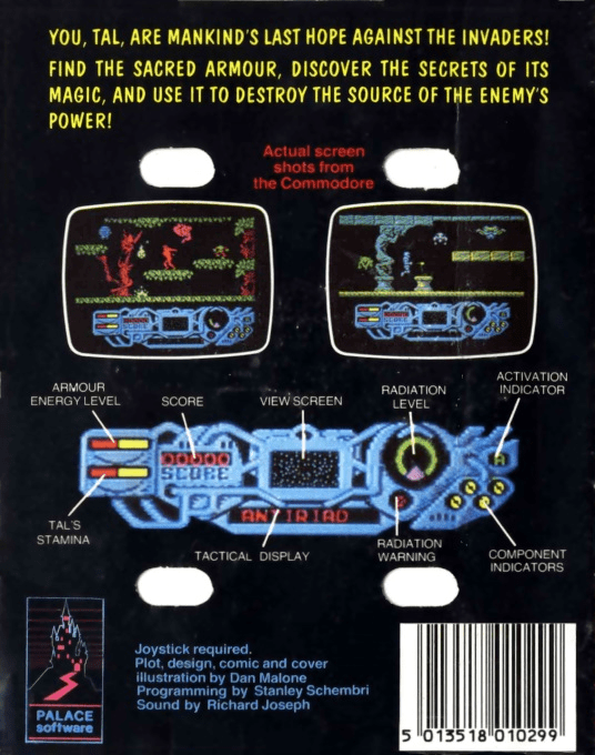 Sacred Armour Of Antiriad, The — box-2D-back (EU)