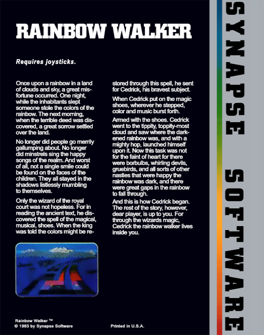 Rainbow Walker — box-2D-back (US)