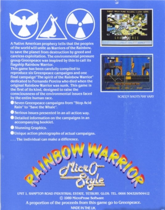 Rainbow Warrior — box-2D-back (EU)