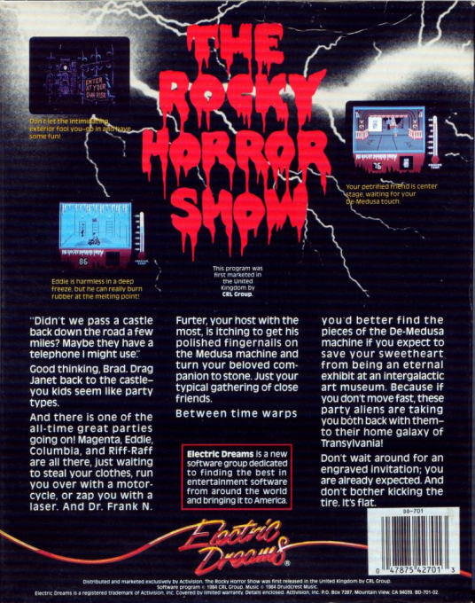 Rocky Horror Show, The — box-2D-back (US)
