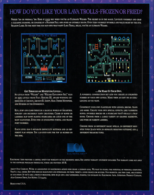 Ultimate Wizard — box-2D-back (US)
