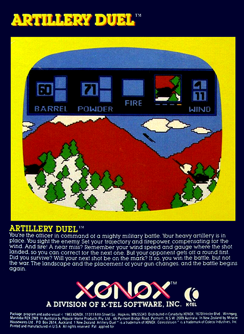 Artillery Duel — box-2D-back (US)