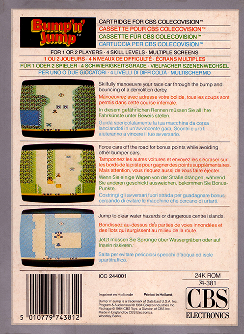 Bump 'n' Jump — box-2D-back (EU)