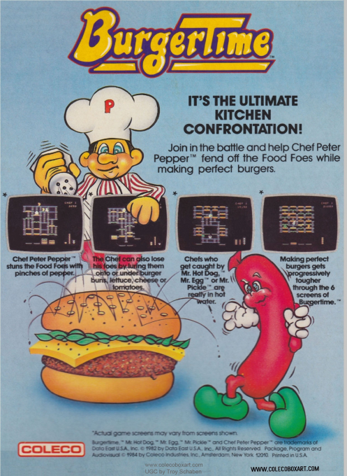 Burgertime — box-2D-back (US)