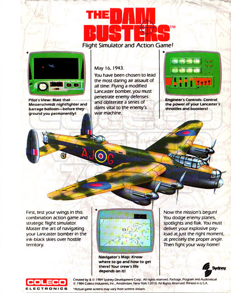 Dam Busters, The — box-2D-back (US)