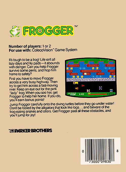 Frogger — box-2D-back (US)