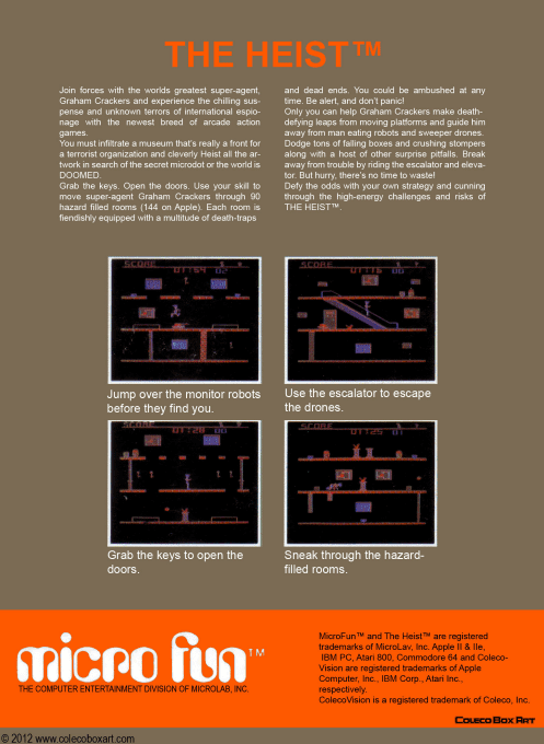 The Heist — box-2D-back (US)
