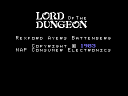 Lord of the Dungeon — sstitle (WOR)