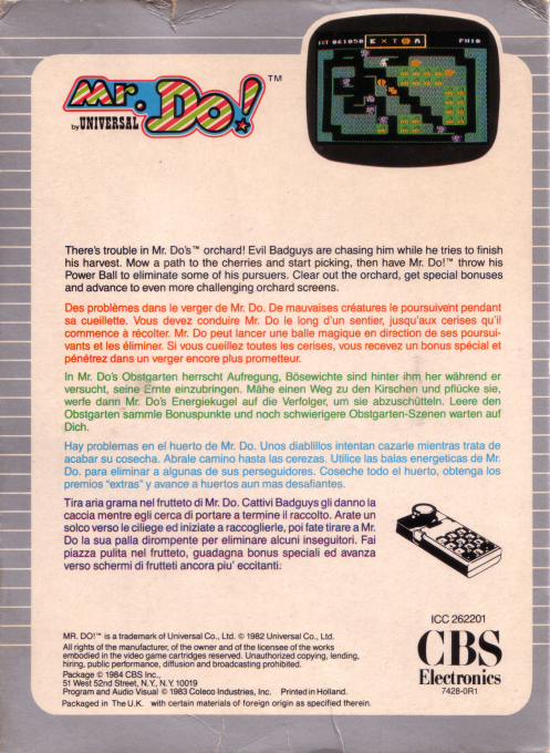 Mr. Do! — box-2D-back (EU)
