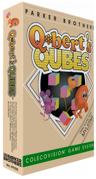Q-bert's Qubes — box-3D (US)
