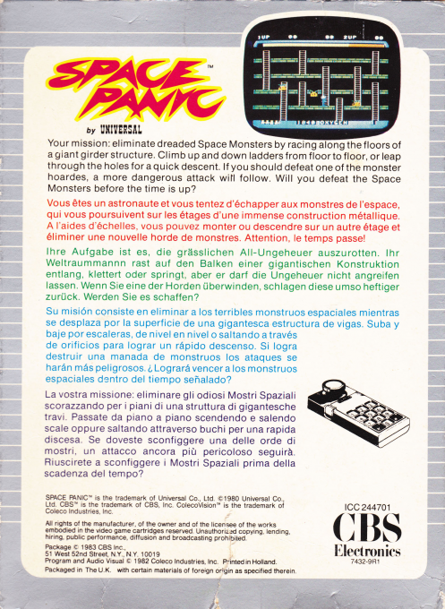 Space Panic — box-2D-back (EU)