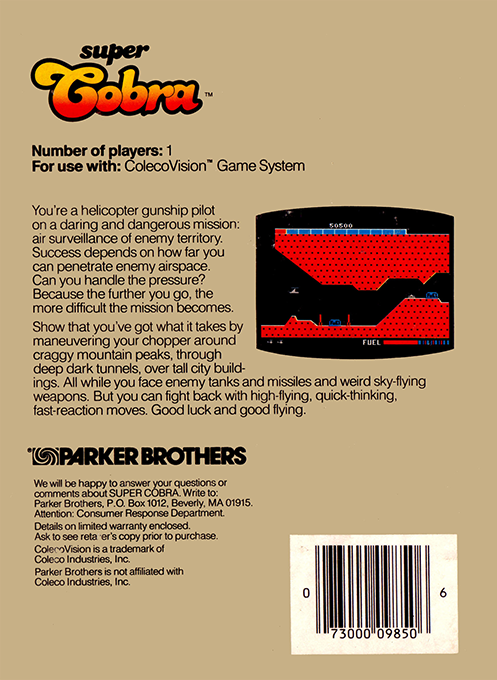 Super Cobra — box-2D-back (US)
