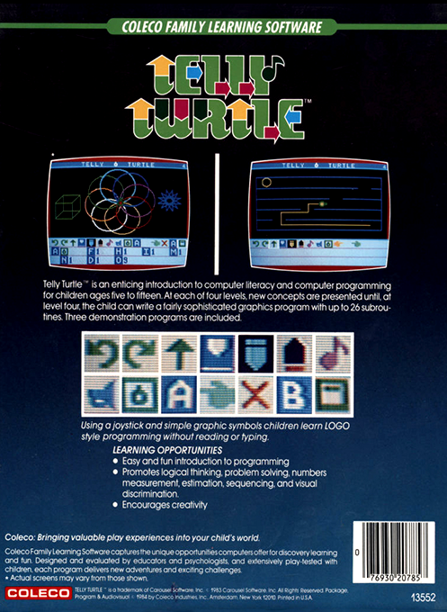 Telly Turtle — box-2D-back (US)