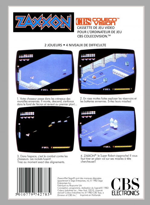 Zaxxon — box-2D-back (FR)