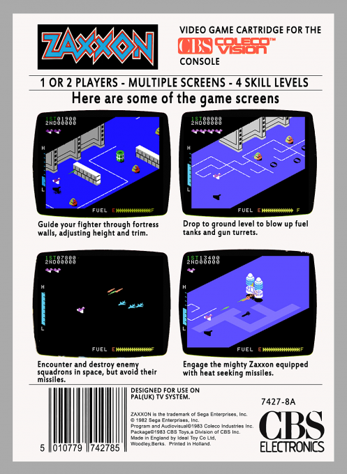 Zaxxon — box-2D-back (EU)