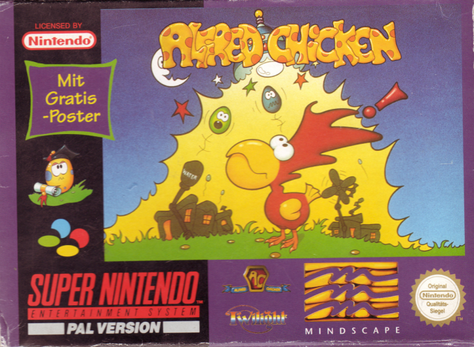 Alfred Chicken — box-2D (DE)