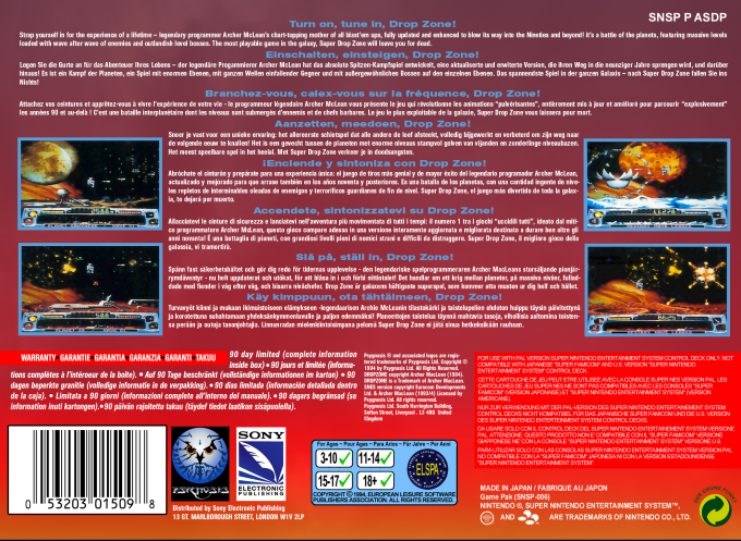 Archer Maclean's Super Dropzone — box-2D-back (EU)