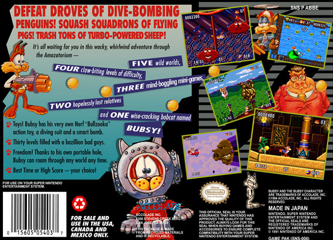 Bubsy 2 — box-2D-back (US)