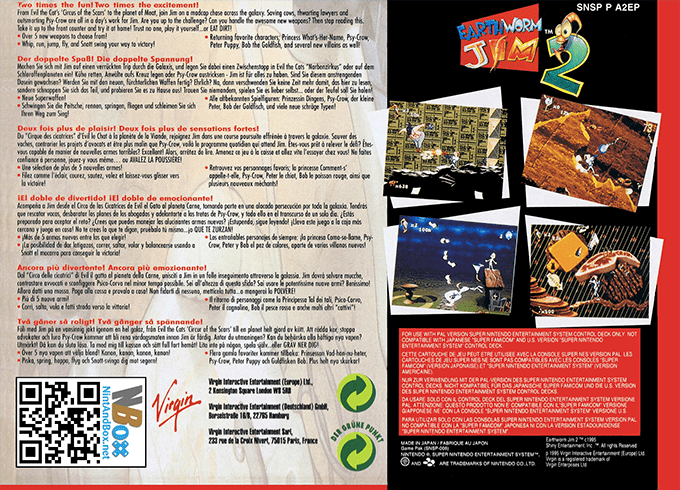 Earthworm Jim 2 — box-2D-back (EU)