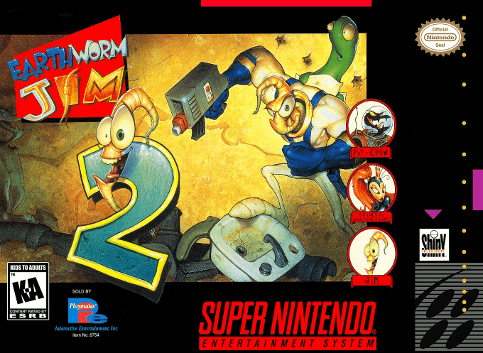 Earthworm Jim 2 box art