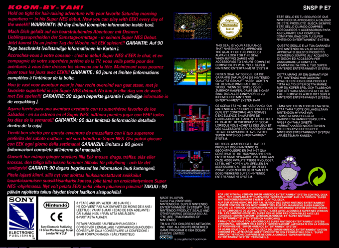 Eek! The Cat — box-2D-back (EU)