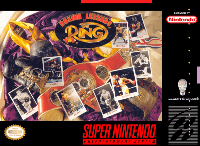 Boxing Legends Of The Ring box art