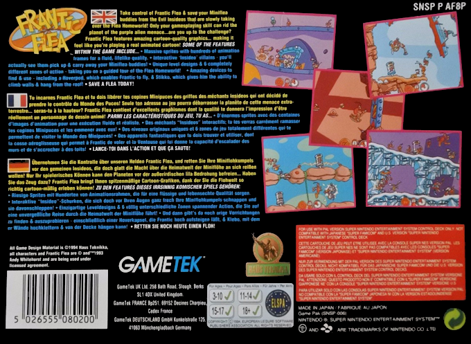Frantic Flea — box-2D-back (EU)