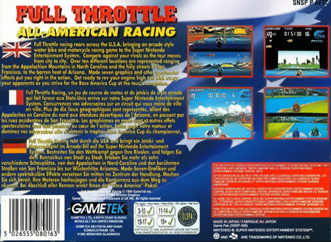 Full Throttle - All-american Racing — box-2D-back (EU)