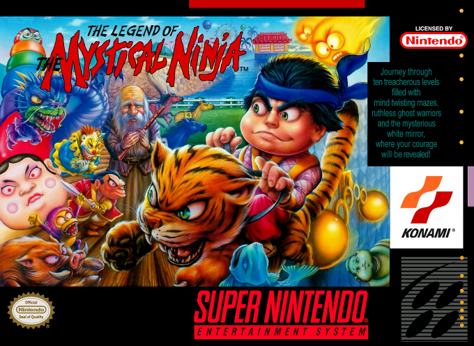 Legend Of The Mystical Ninja, The box art