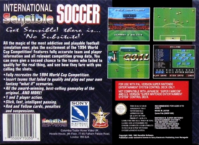 International Sensible Soccer - World Champions — box-2D-back (EU)