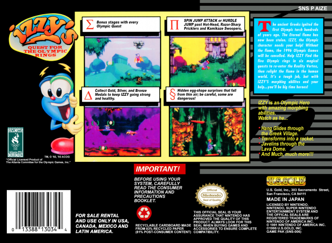 Izzy's Quest For The Olympic Rings — box-2D-back (US)