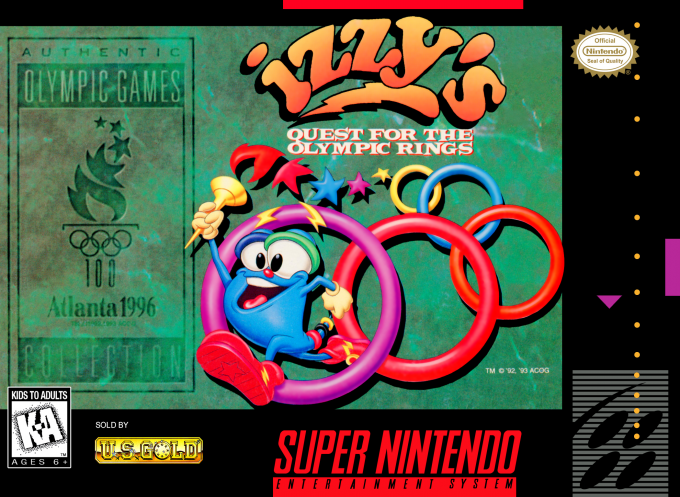 Izzy's Quest For The Olympic Rings box art