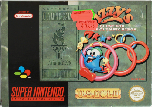 Izzy's Quest For The Olympic Rings — box-2D (EU)