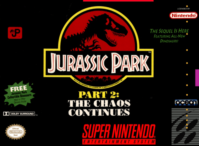 Jurassic Park Part 2 - The Chaos Continues box art