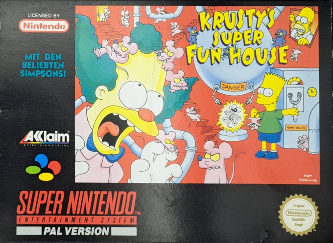 Krusty's Super Fun House — box-2D (DE)