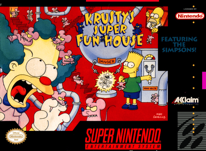 Krusty's Super Fun House box art