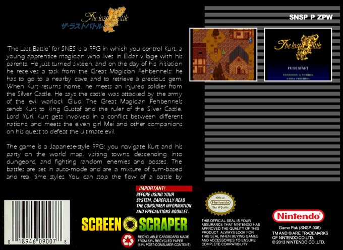 Last Battle, The — box-2D-back (SS)