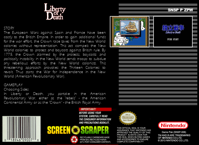 Liberty Or Death — box-2D-back (SS)