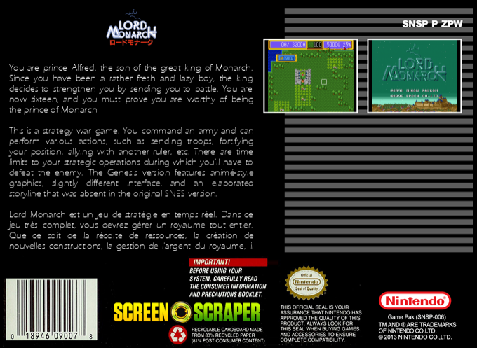 Lord Monarch — box-2D-back (SS)