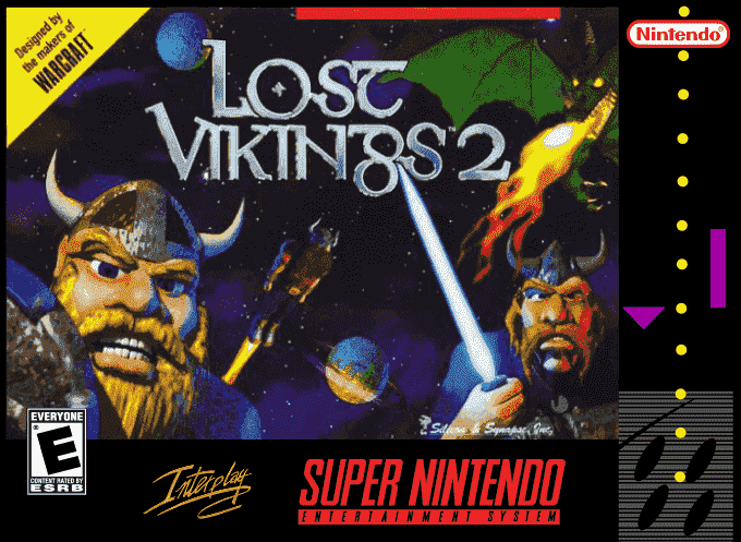 Lost Vikings 2 Norse By Norsewest, The box art