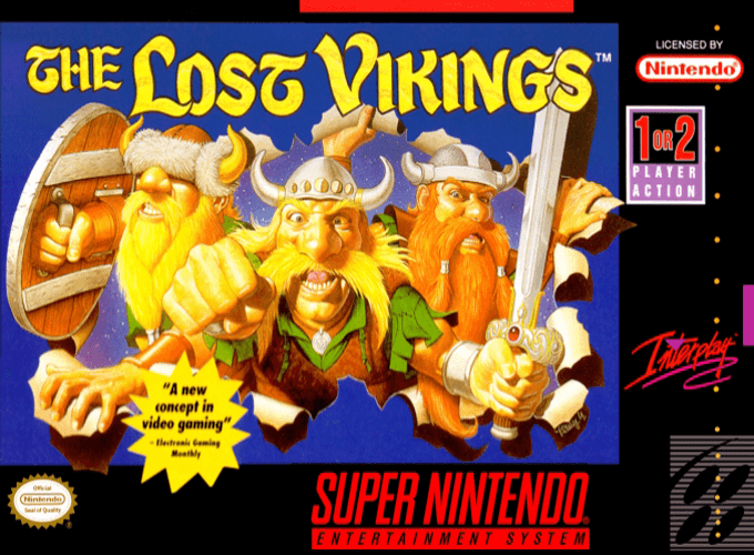Lost Vikings, The box art