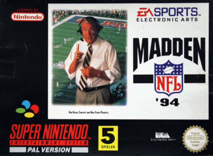 Madden Nfl '94 — box-2D (DE)
