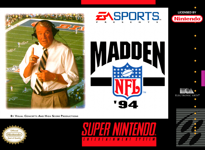 Madden Nfl '94 box art