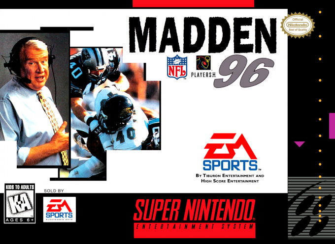 Madden Nfl 96 box art