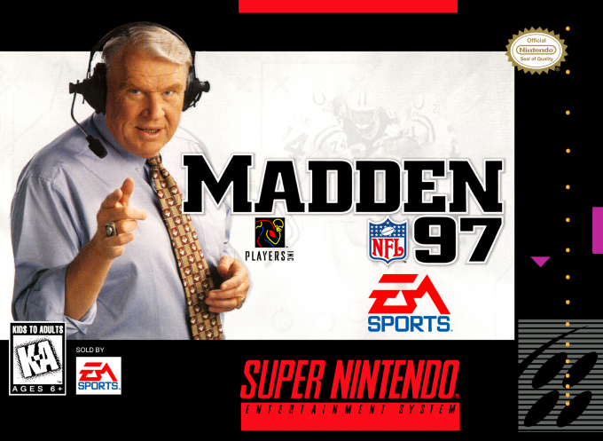 Madden NFL 97 box art