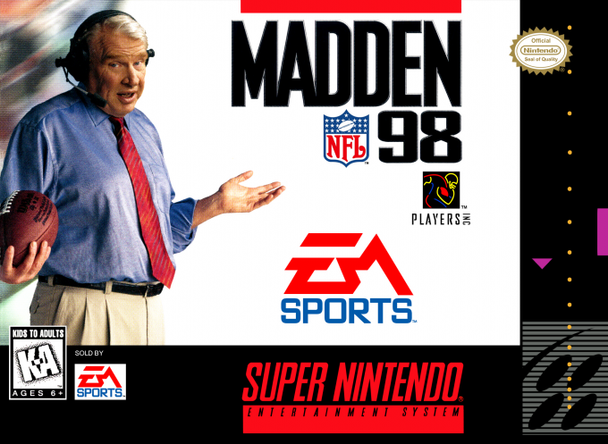 Madden NFL 98 box art